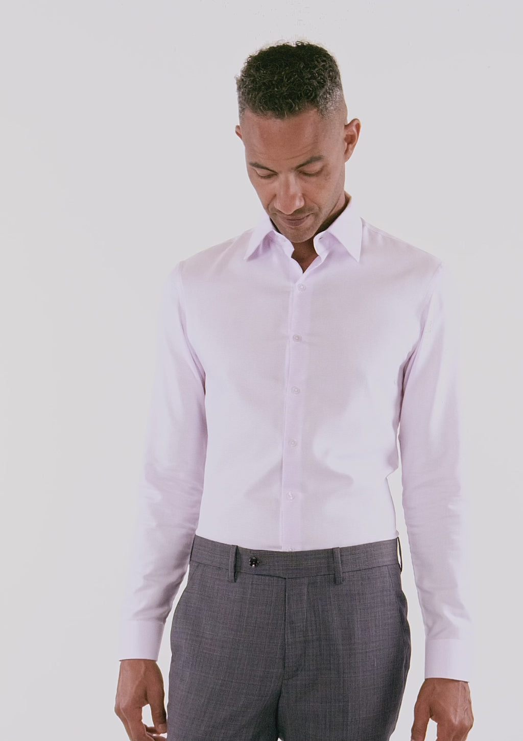 Lilac Dobby Wave Shirt