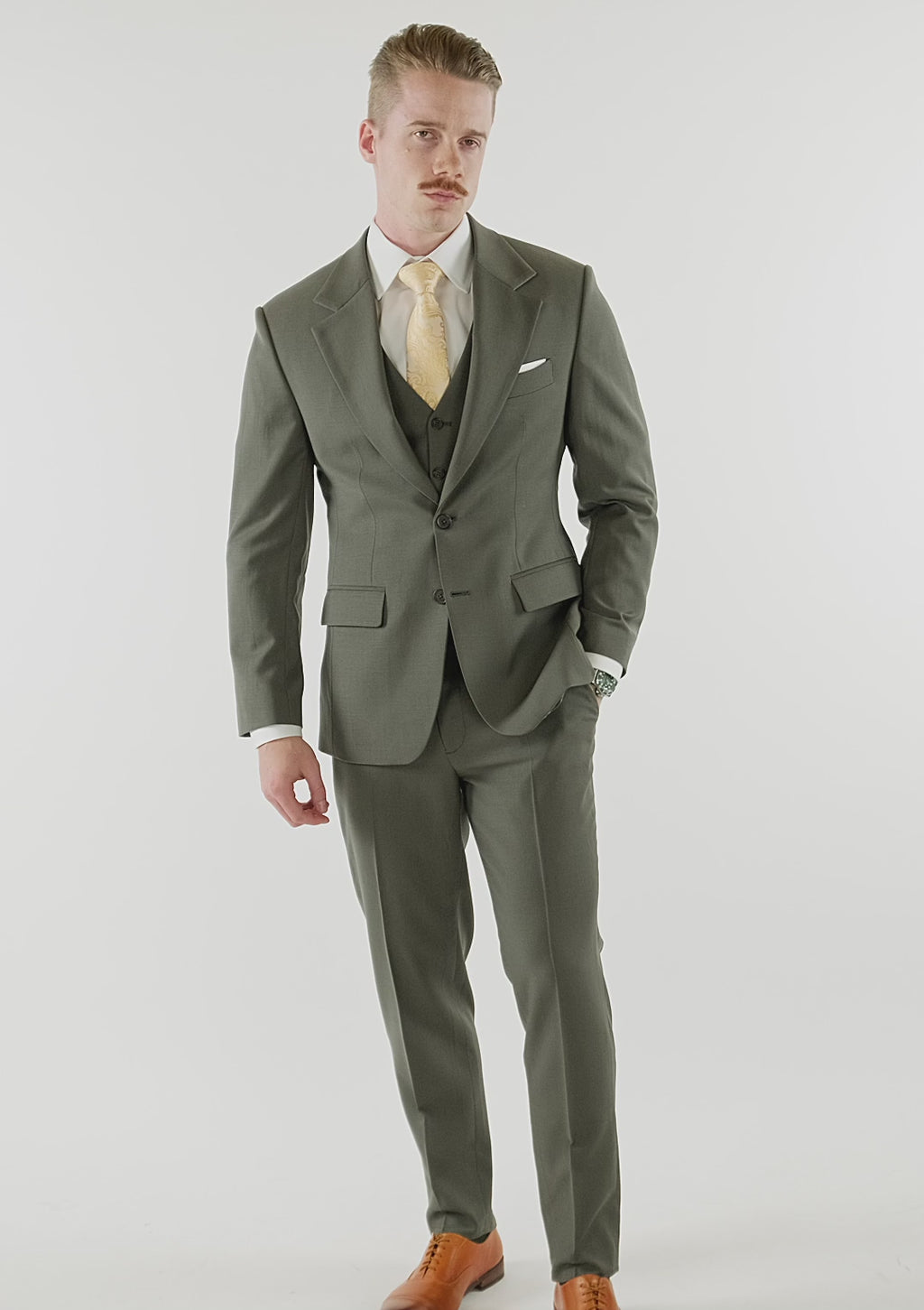 Vintage Olive Ellis Suit