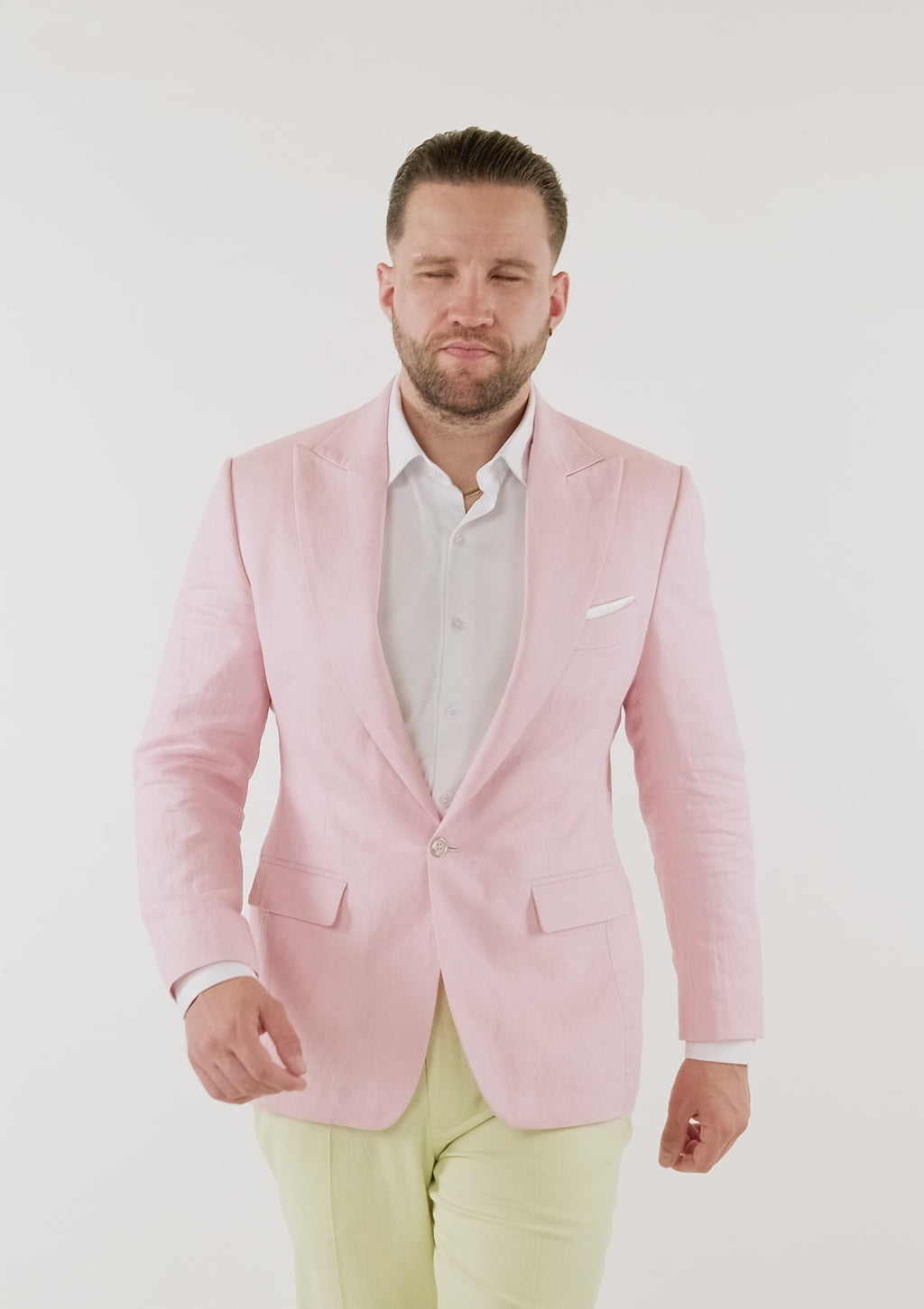 Liberty Amaranth Pink Linen Jacket