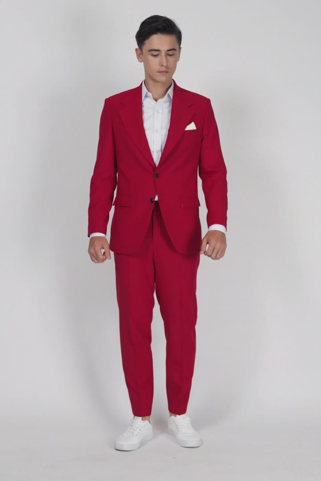 Ellis Spanish Red Stretch Suit