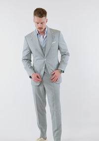 Pale Blue Italian Wool Ellis Suit