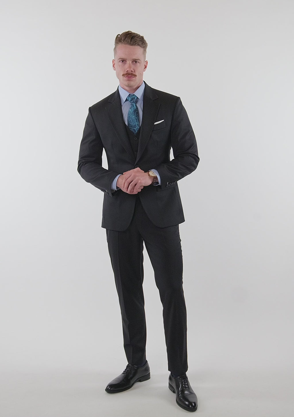 Jet Black Performance Stretch Suit