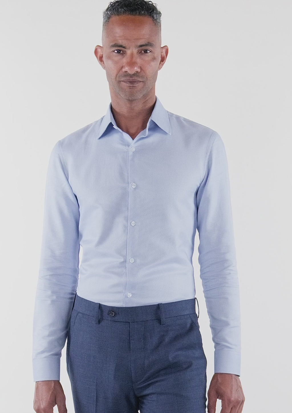 Royal Blue Basket Weave Shirt