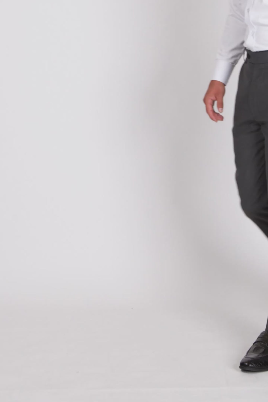 Charcoal Sharkskin Pants