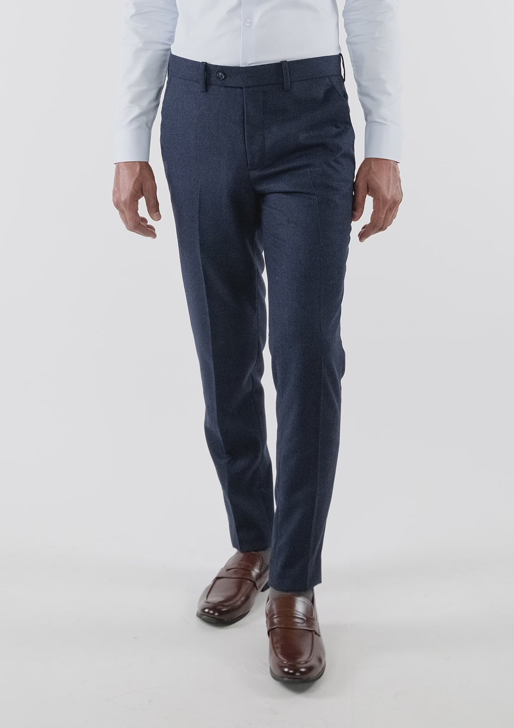 Oxford Blue Flannel Pants