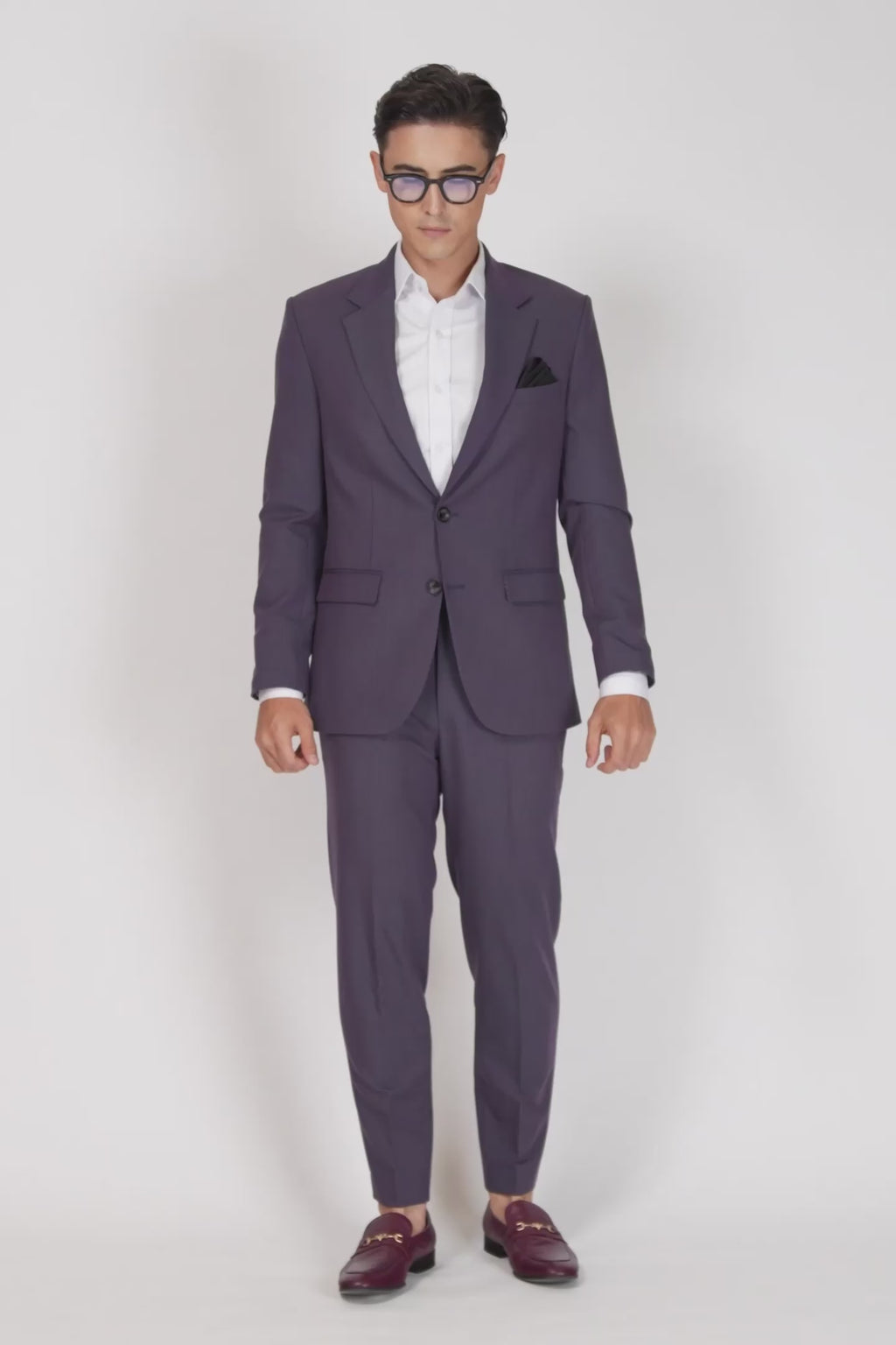 Astor Eminence Purple Stretch Suit