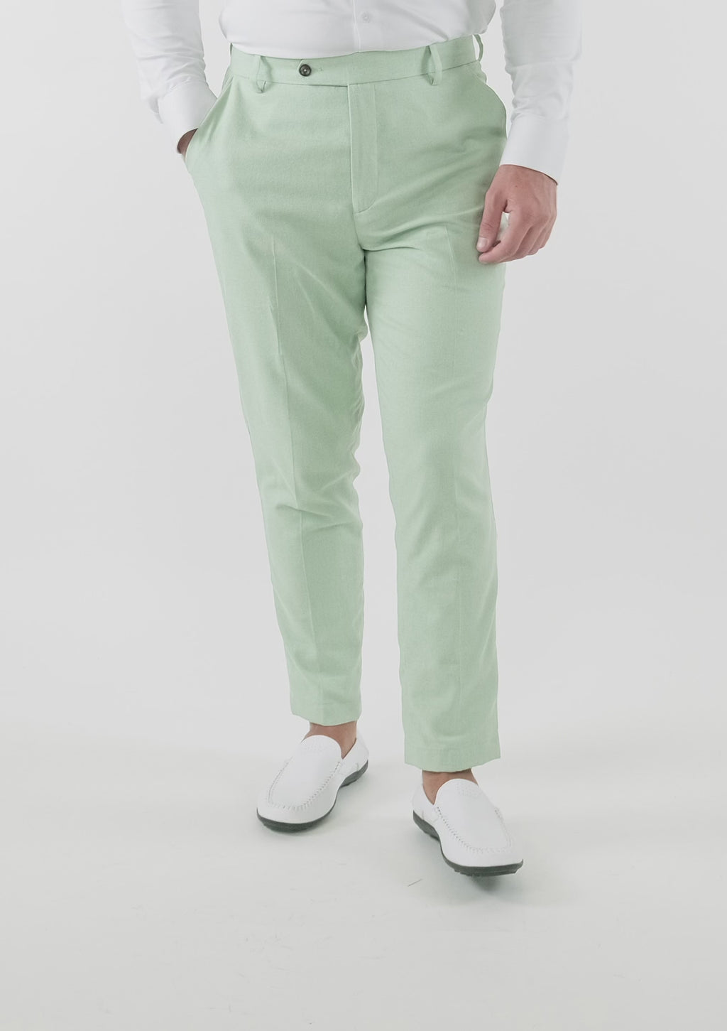 Fern Green Linen Pants