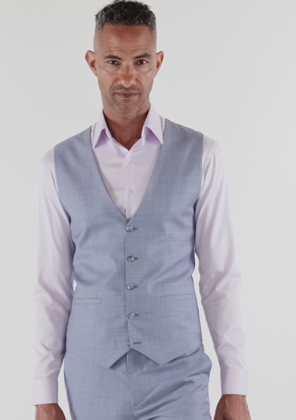 Columbia Blue Sharkskin Vest