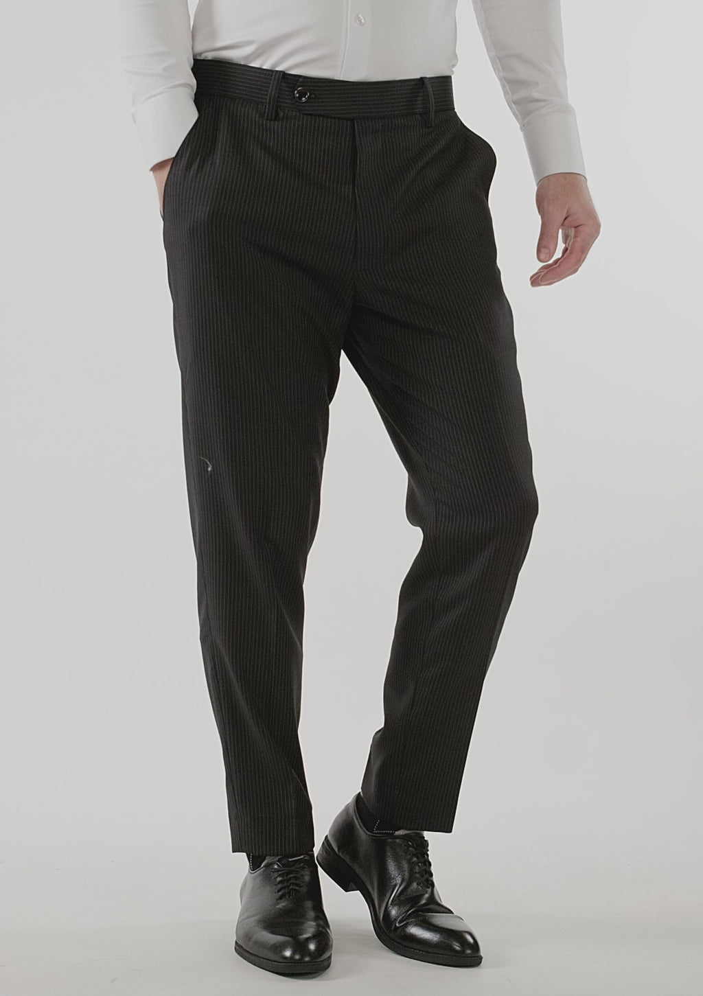 Black Pinstripe Pants