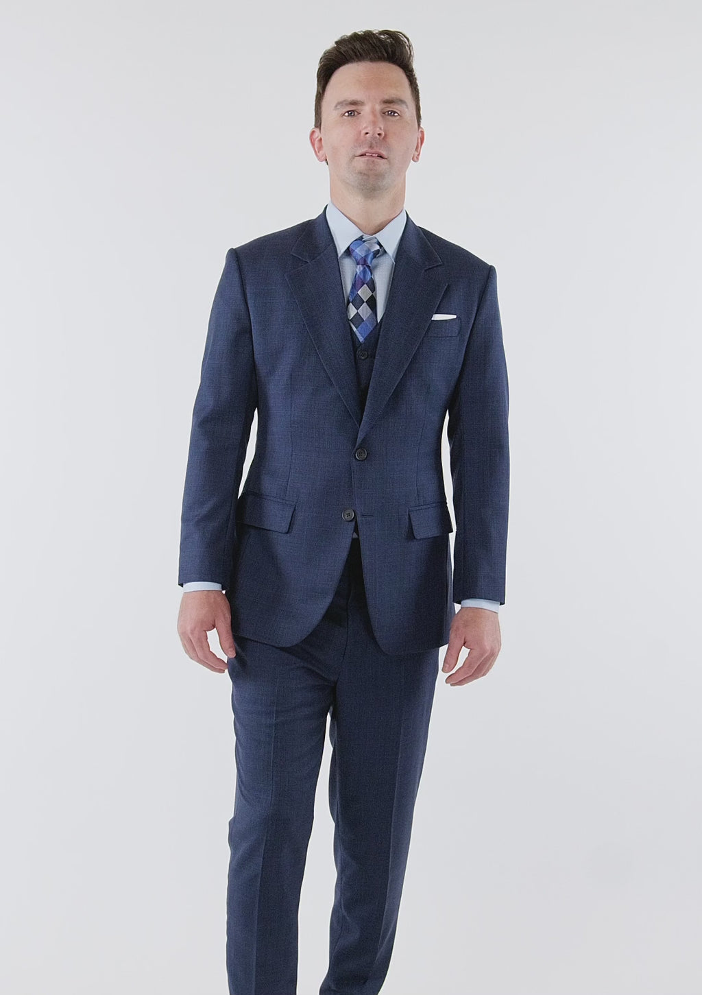 Penn Blue Sharkskin Ellis Suit