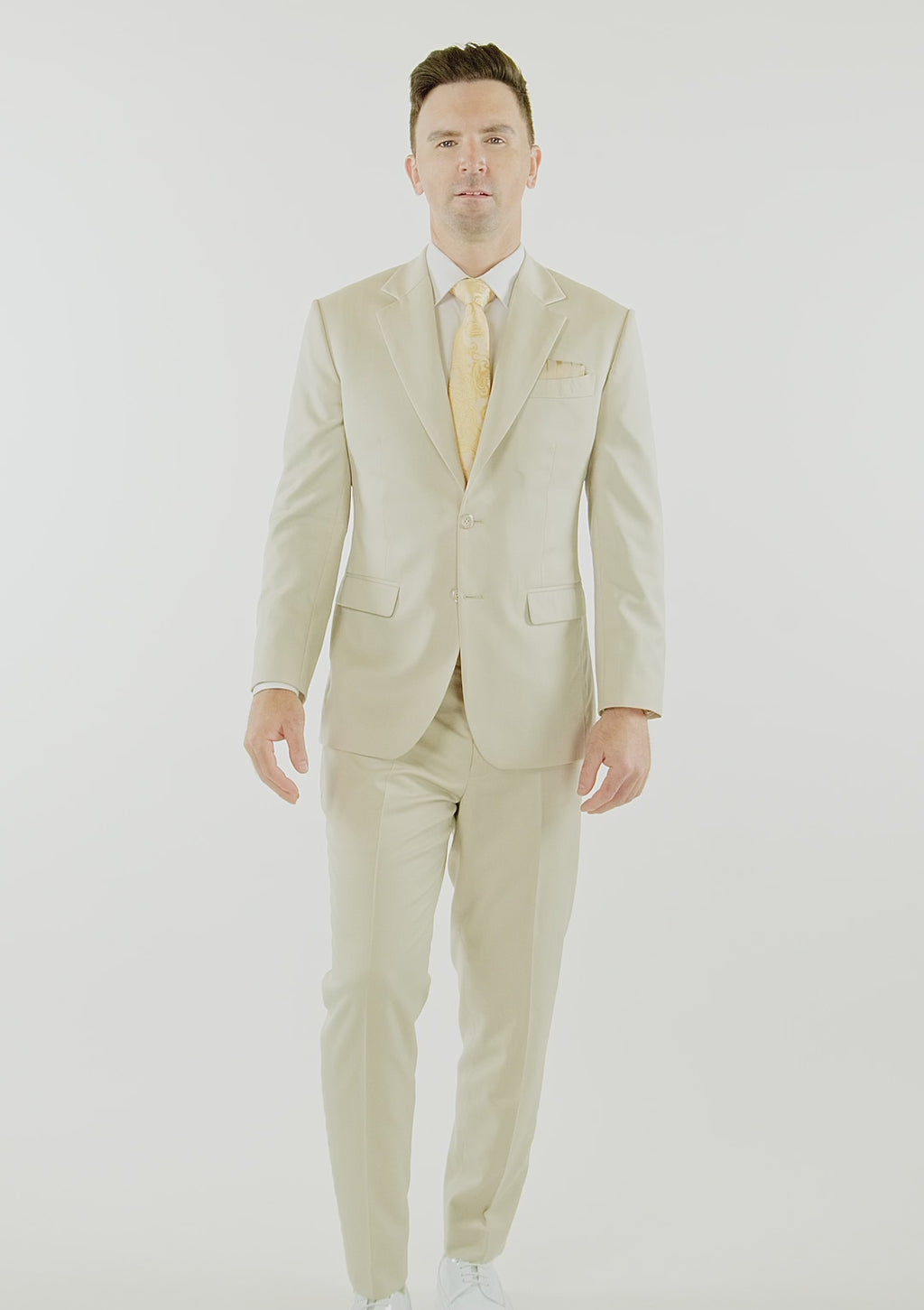 Astor Siena Ivory Twill Suit