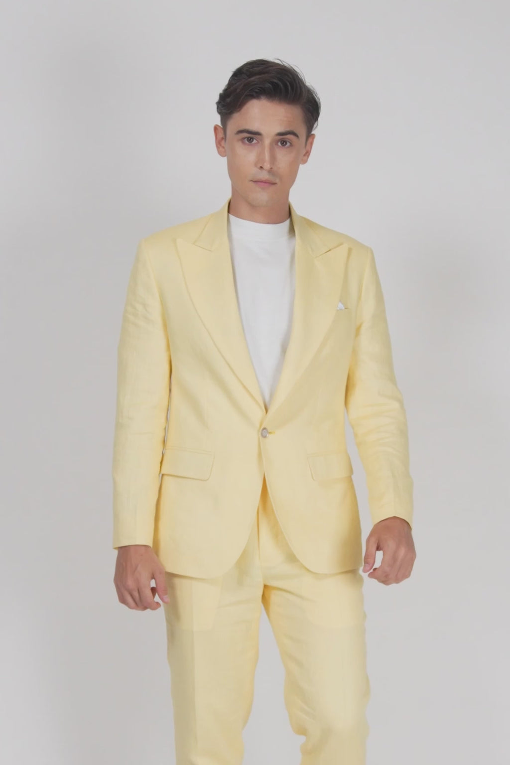 Liberty Light Yellow Linen Jacket