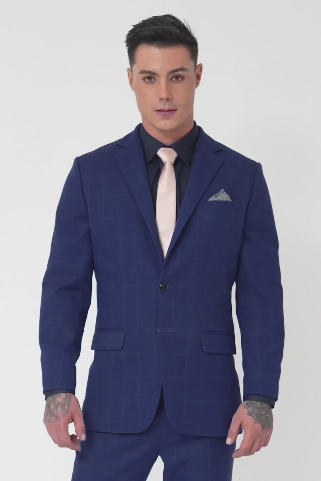 Astor Regal Blue Windowpane Jacket