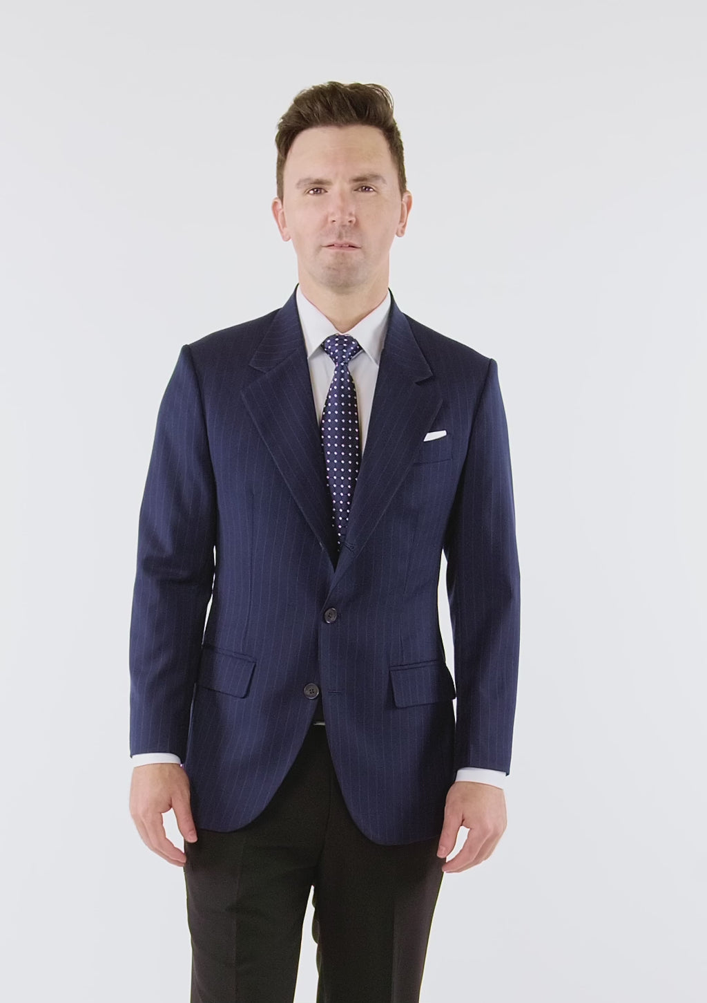 Oxford Blue Pinstripe Thompson Jacket
