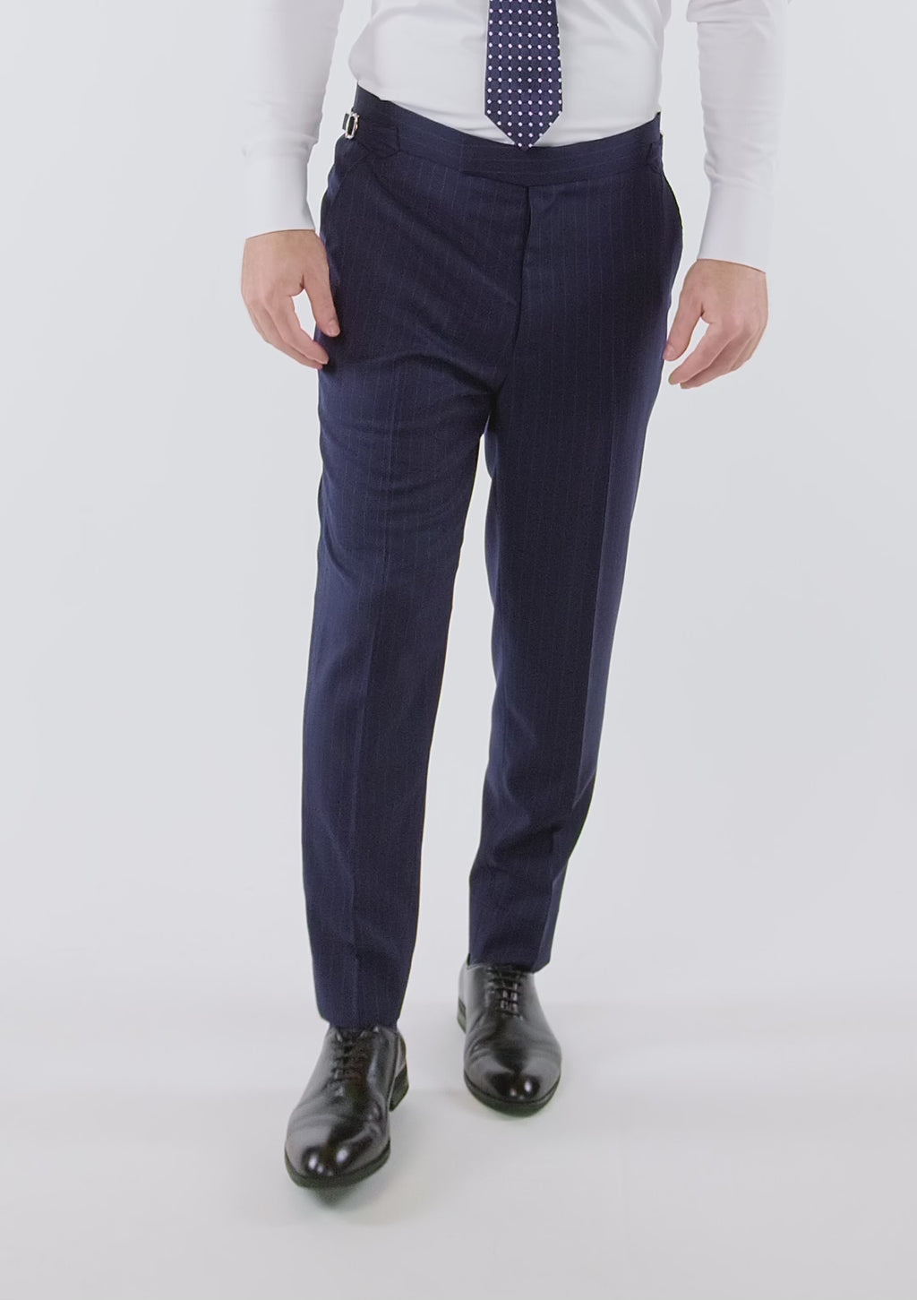 Oxford Blue Pinstripe Pants