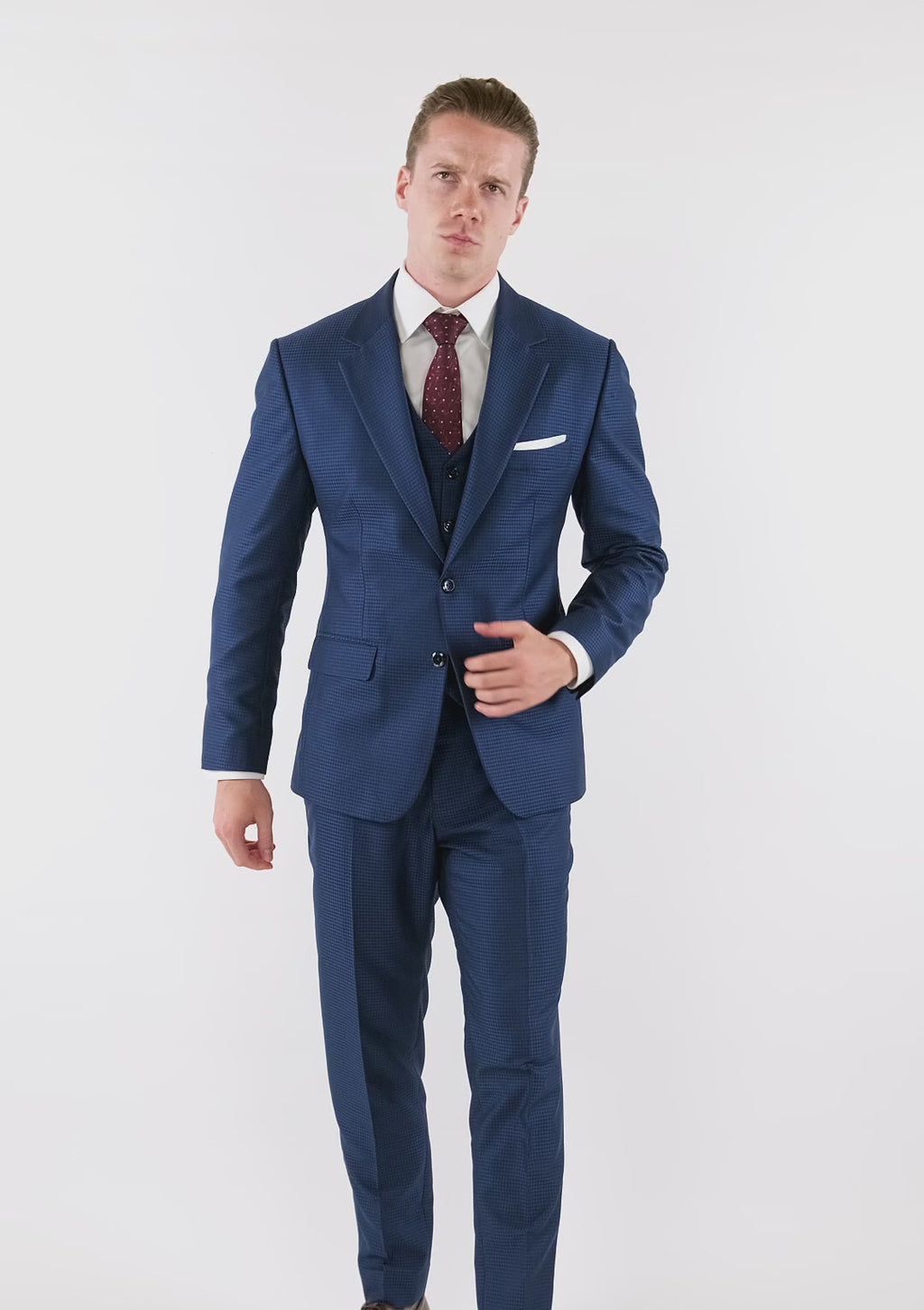 Astor Royal Blue Microcheck Suit