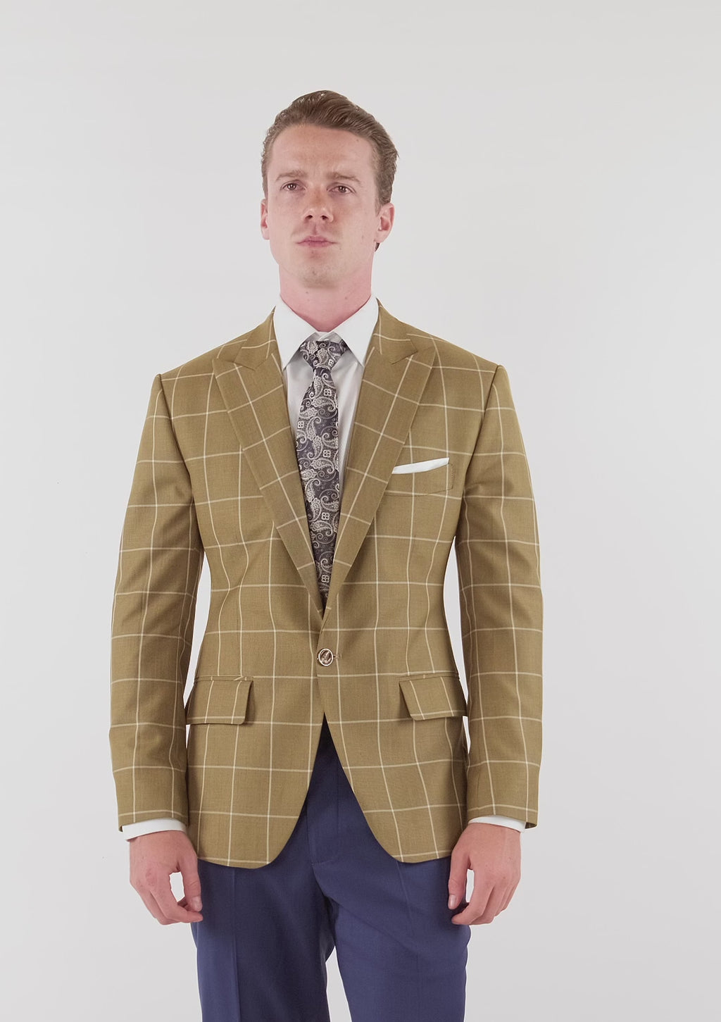 Bowery Gold Windowpane Jacket