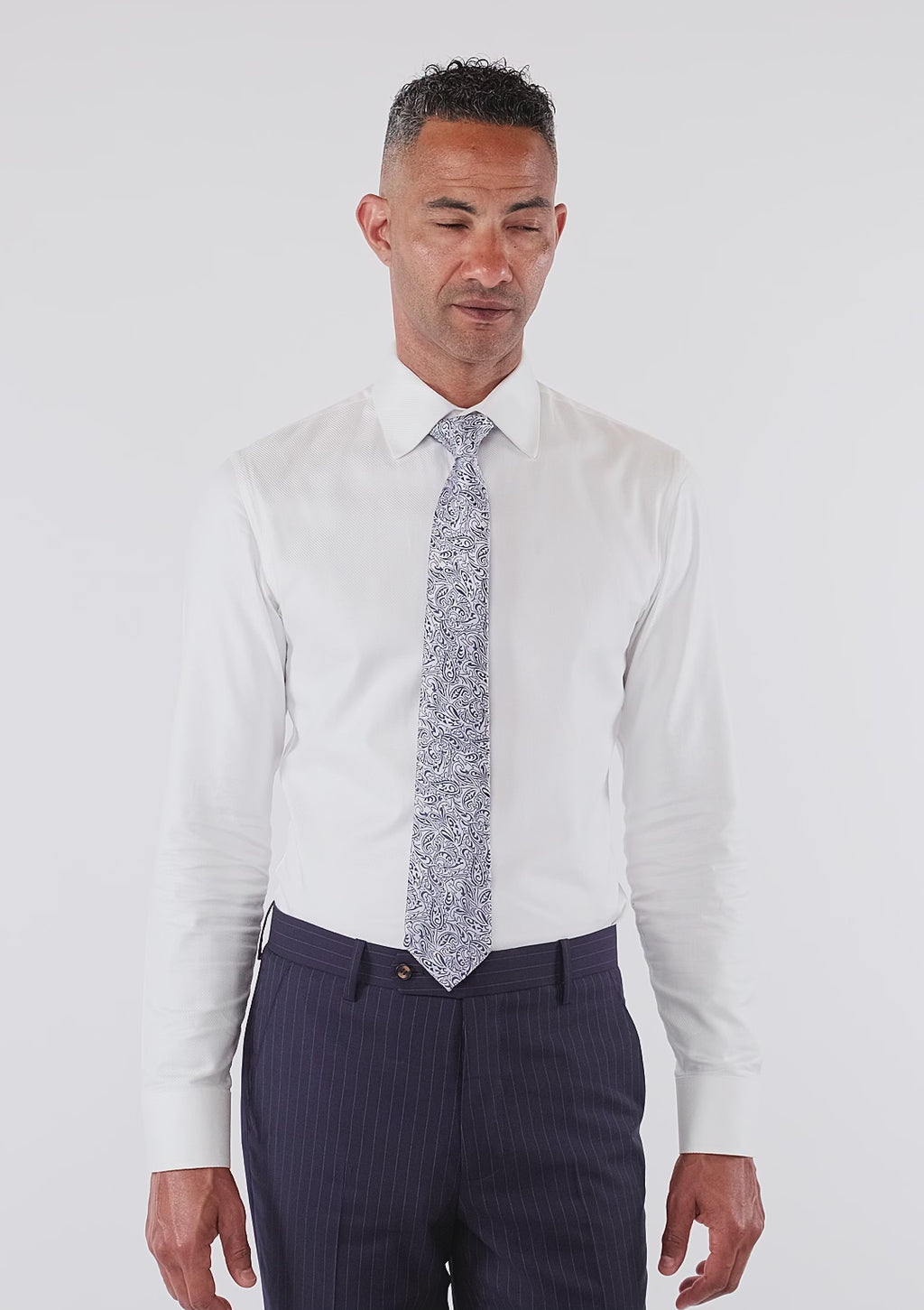 Pure White Stripe Shirt