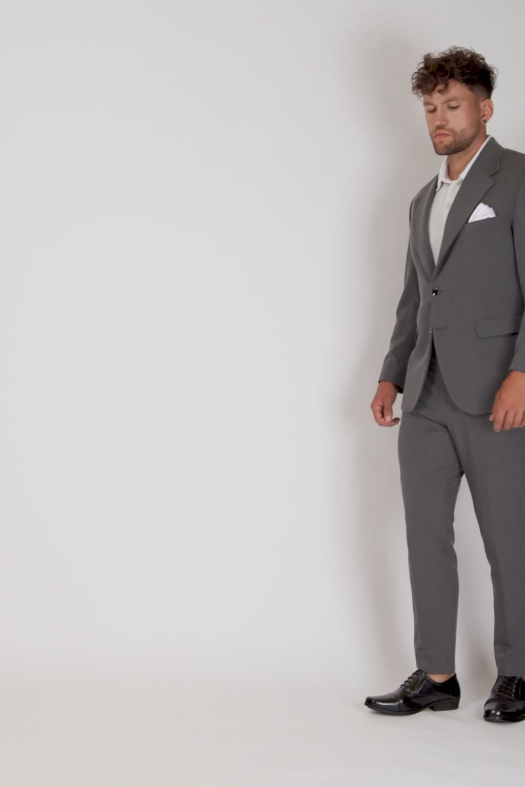 Ellis Light Grey Stretch Suit