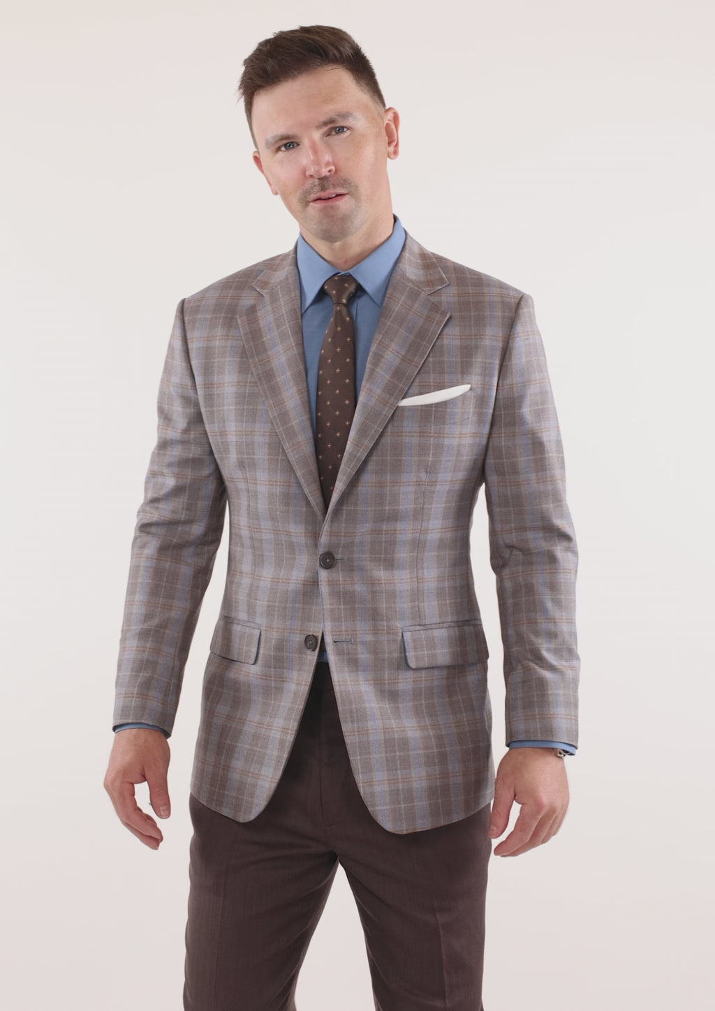 Ash Brown Check Jacket