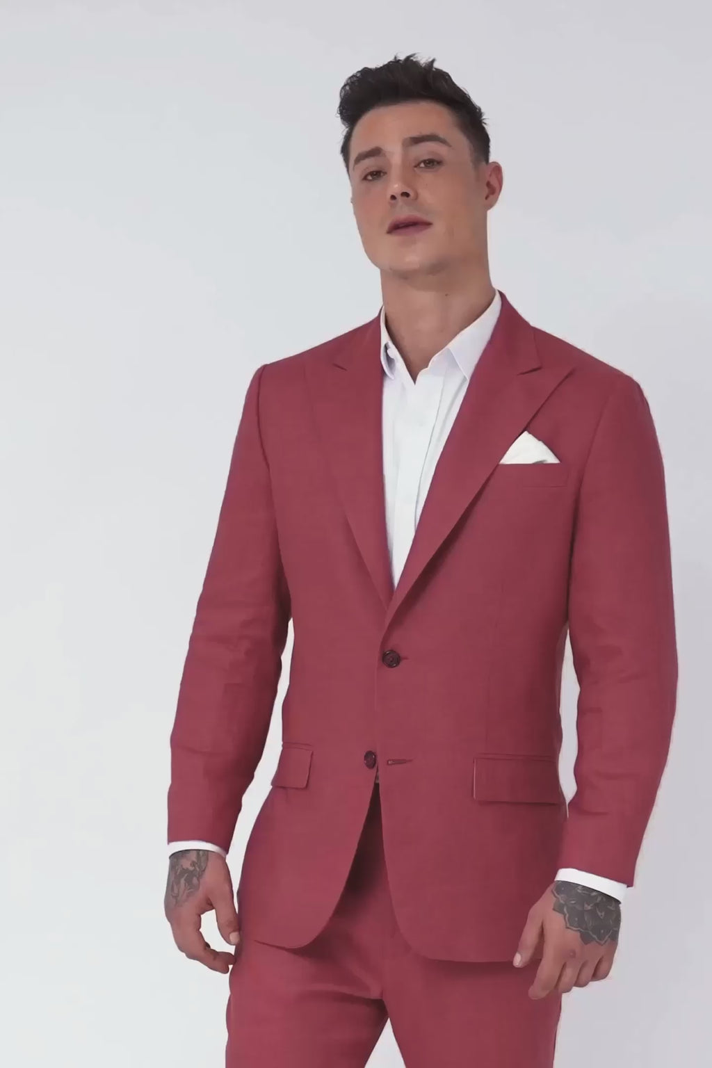 Hudson Tuscan Red Linen Jacket