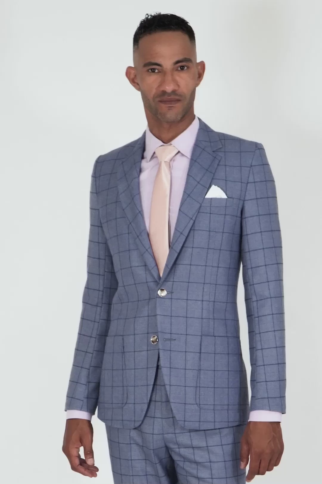 Astor Carolina Blue Windowpane Jacket