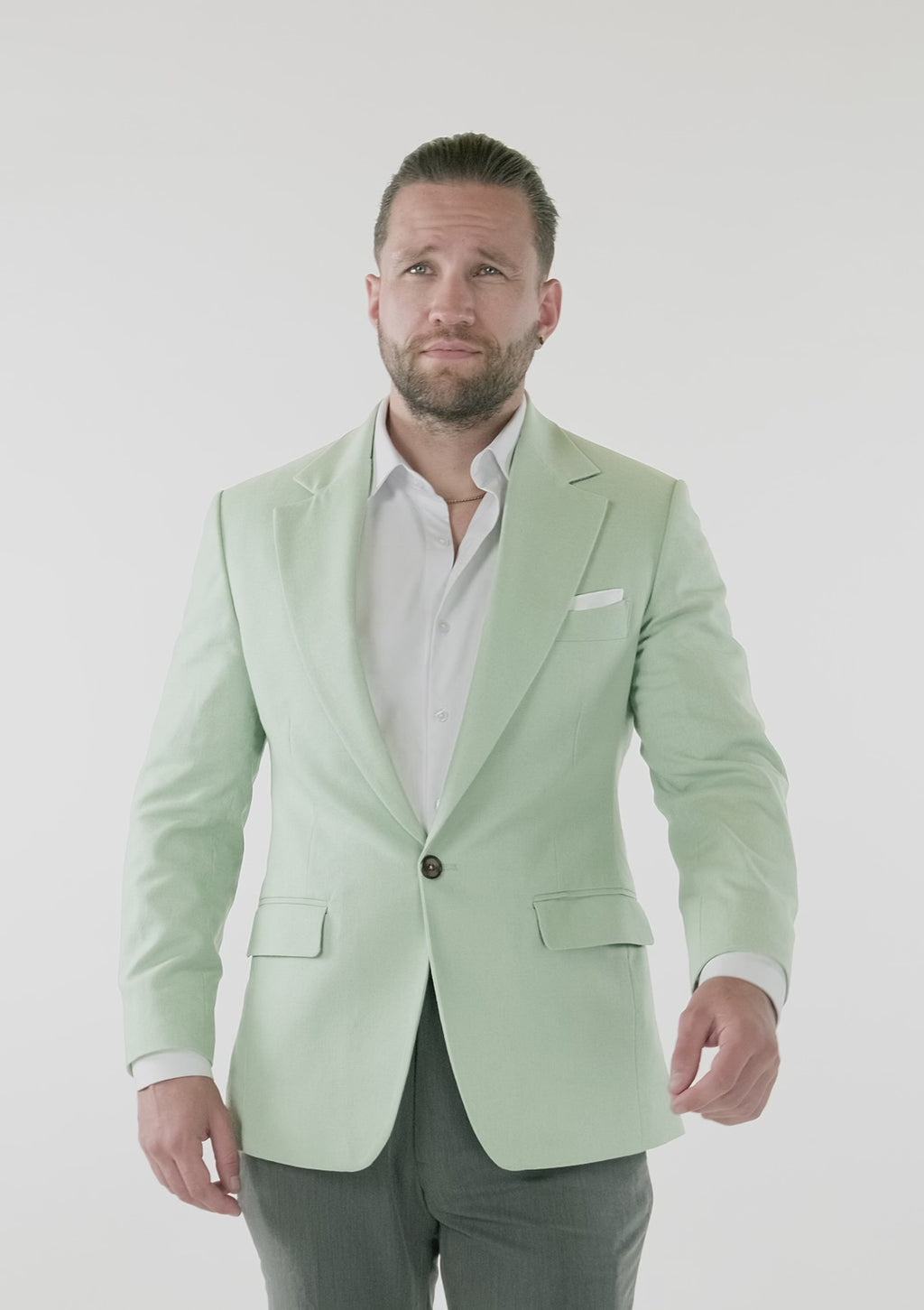 Eldridge Fern Green Linen Jacket