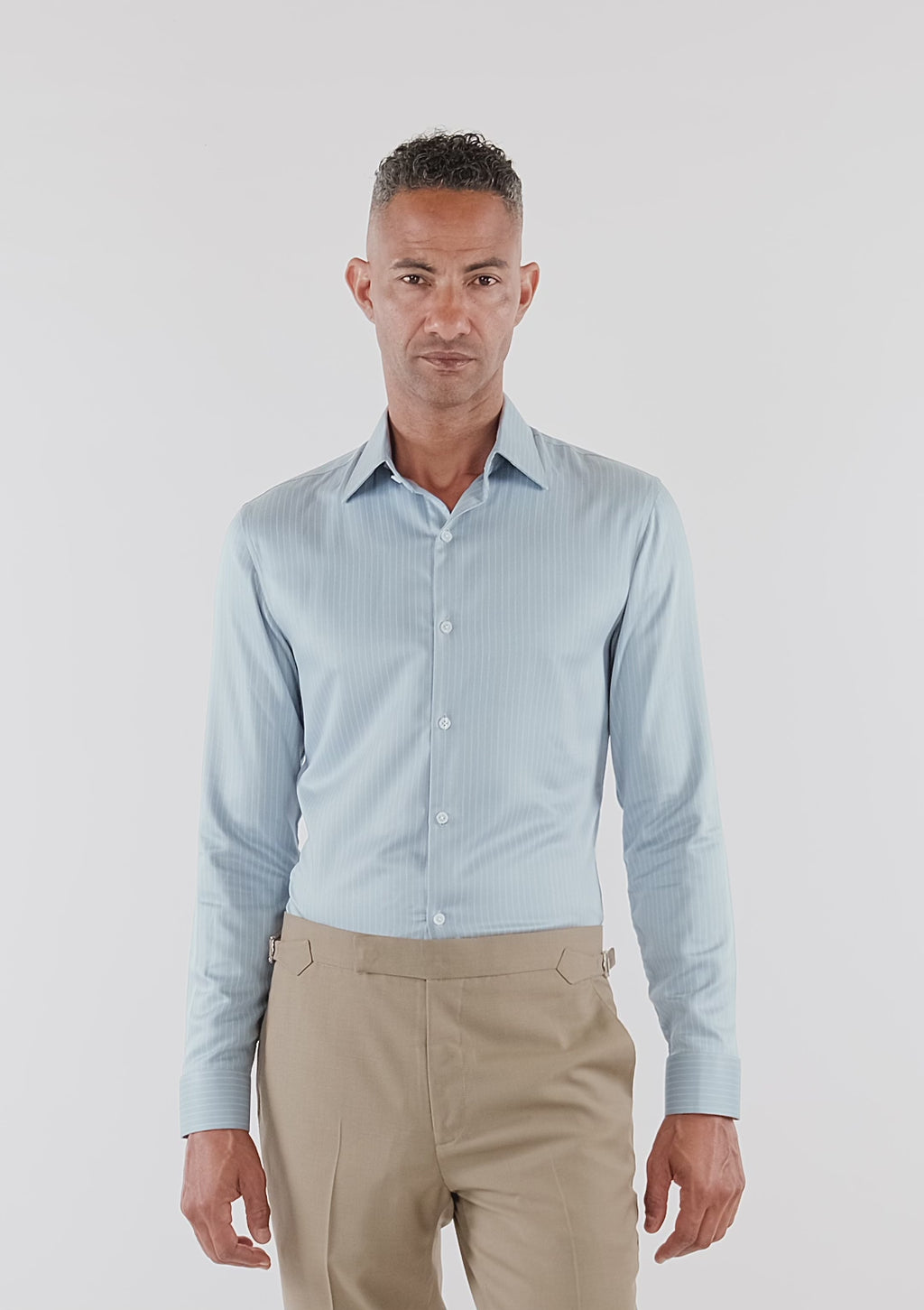 Sage Bamboo Stripe Shirt