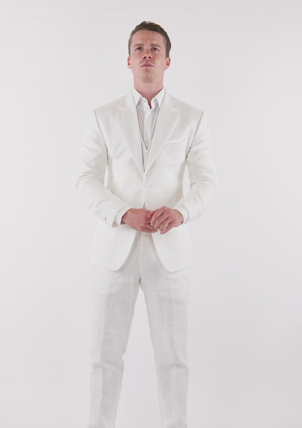Astor White Linen Suit