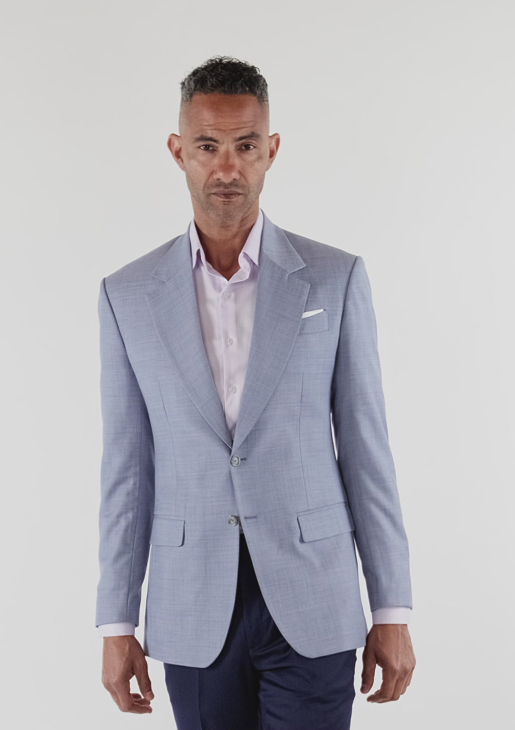 Columbia Blue Sharkskin Ellis Jacket