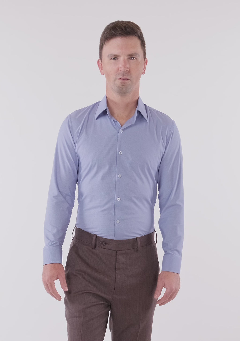 Violet Blue Houndstooth Shirt