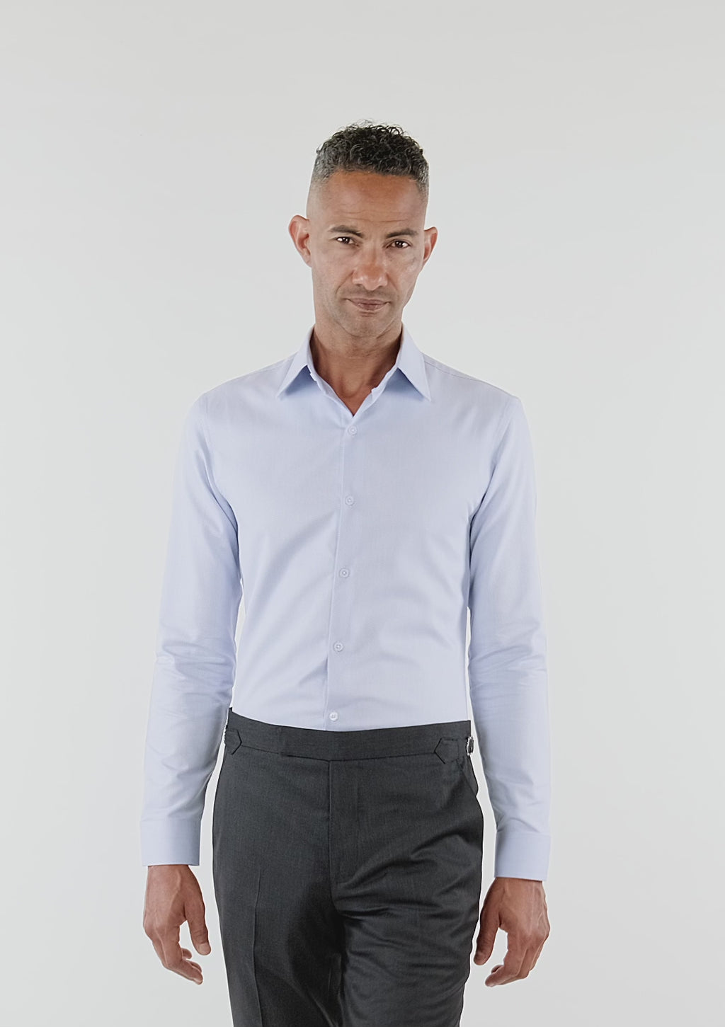 Breeze Blue Micro Dot Shirt