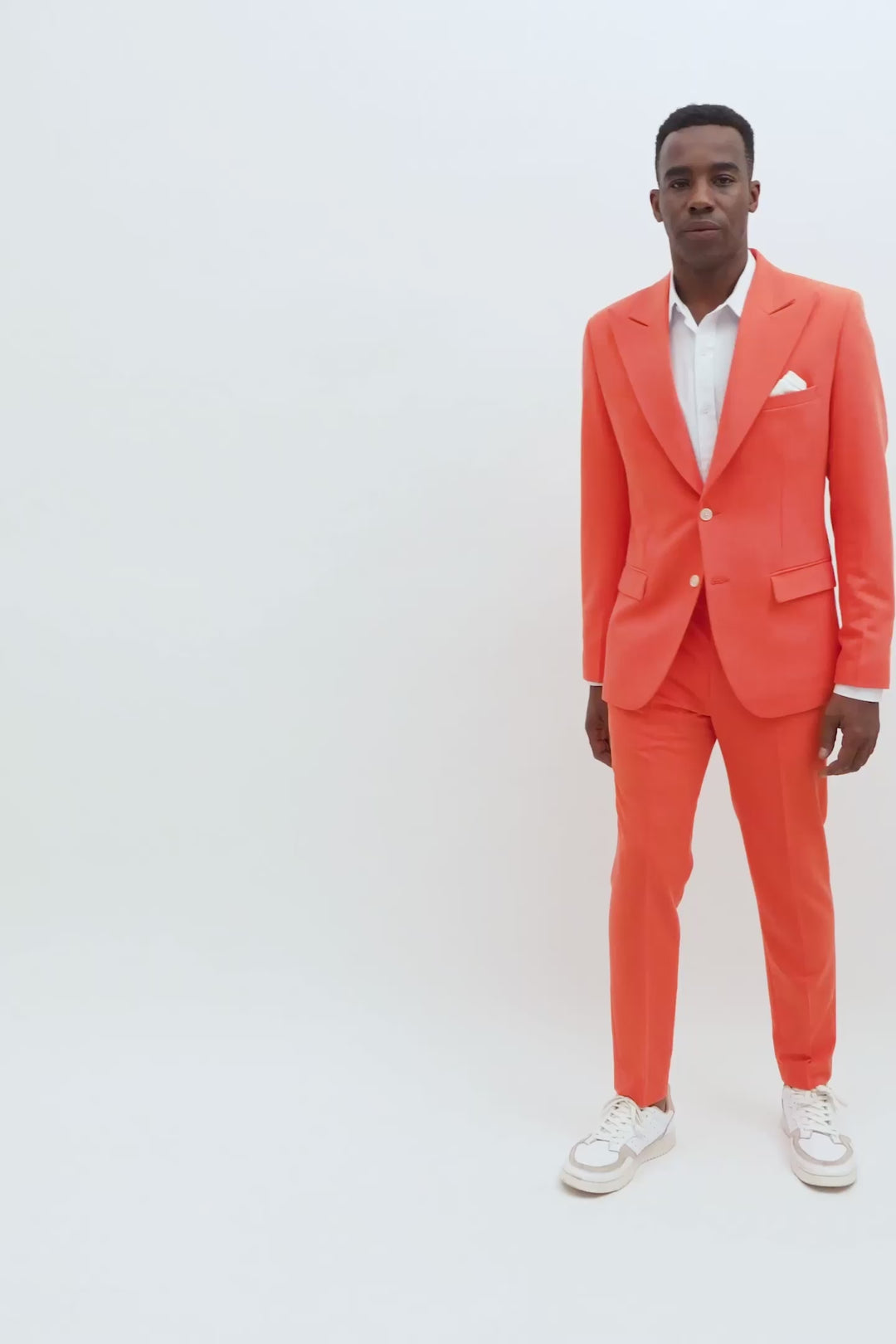 Hudson Orange Stretch Suit