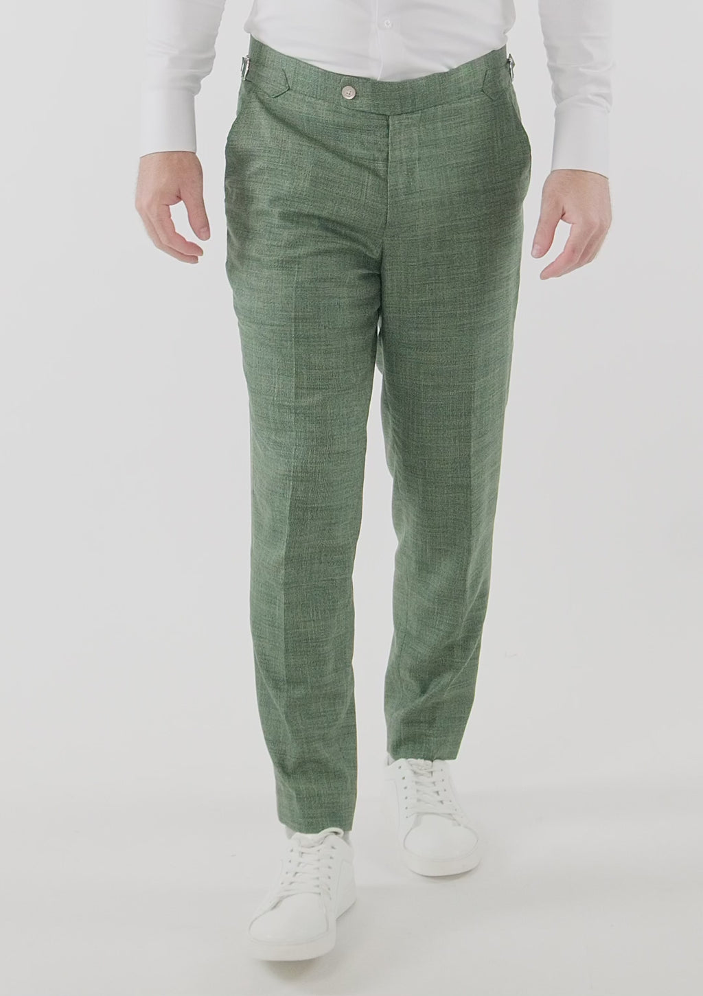 Aspen Green Hopsack Pants
