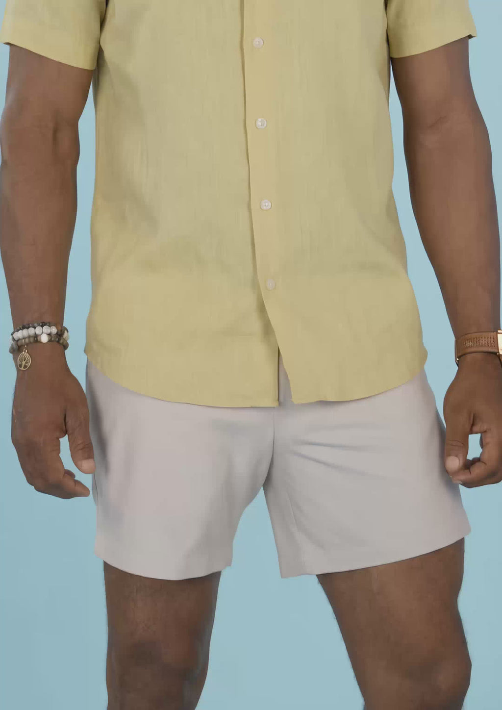 Light Yellow Linen Shirt