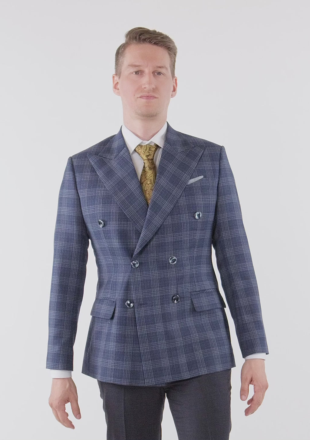 Admiral Navy Checked Waverly Jacket