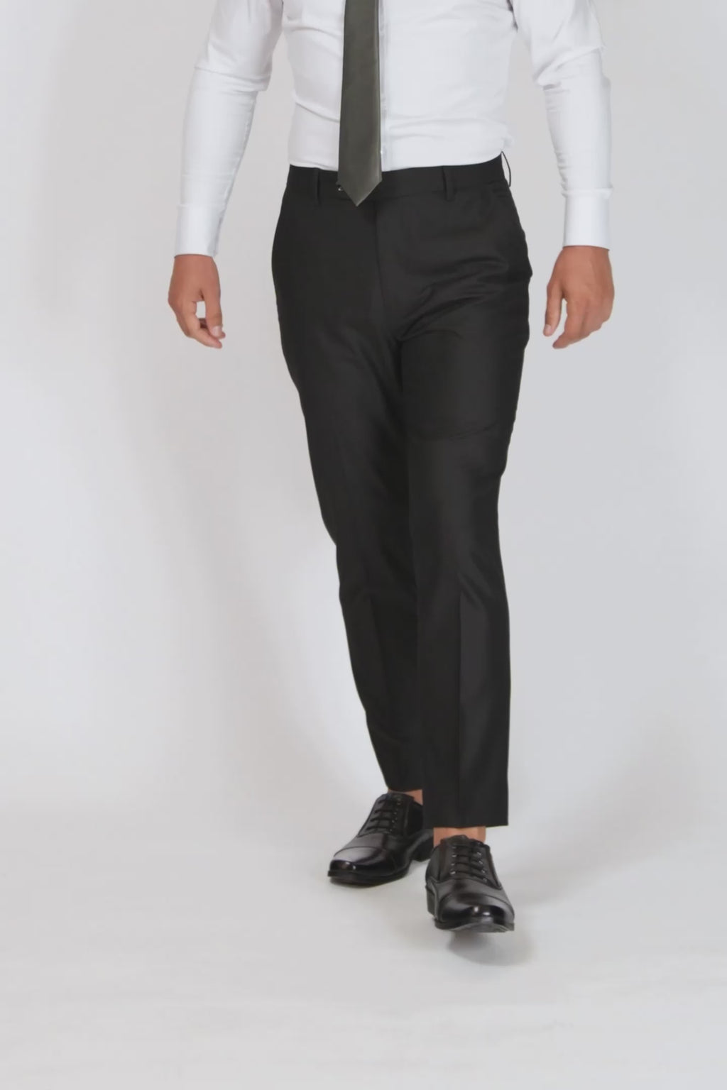 Black Sharkskin Pants