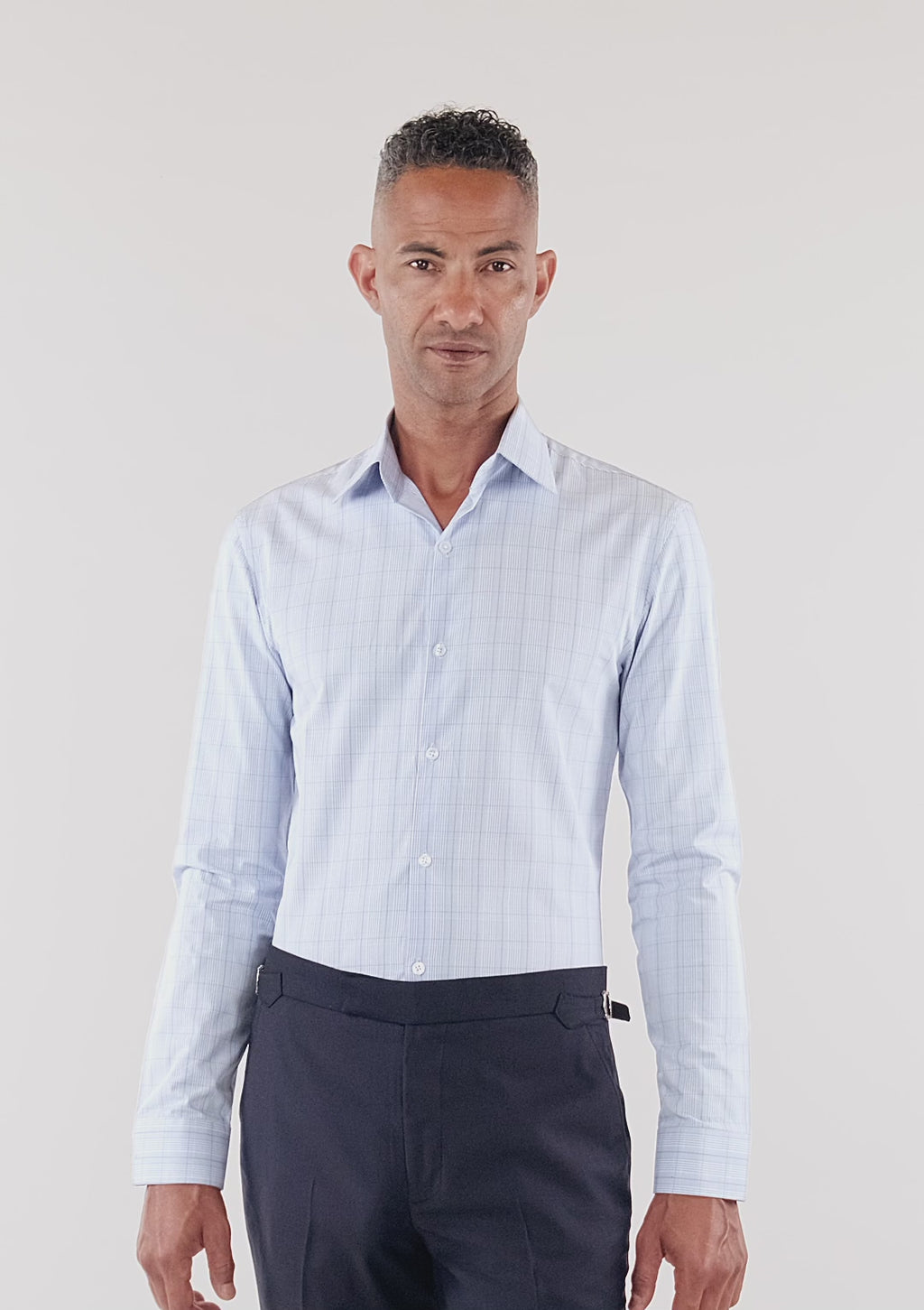 Breeze Blue Glen Check Shirt