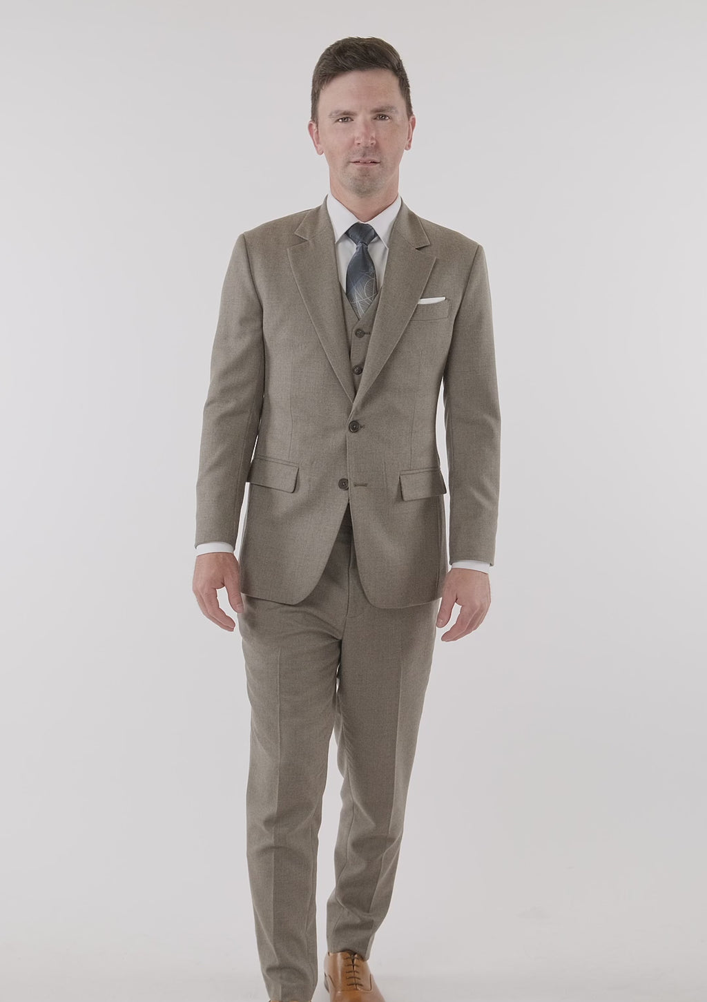 Astoria Brown Flannel Astor Suit