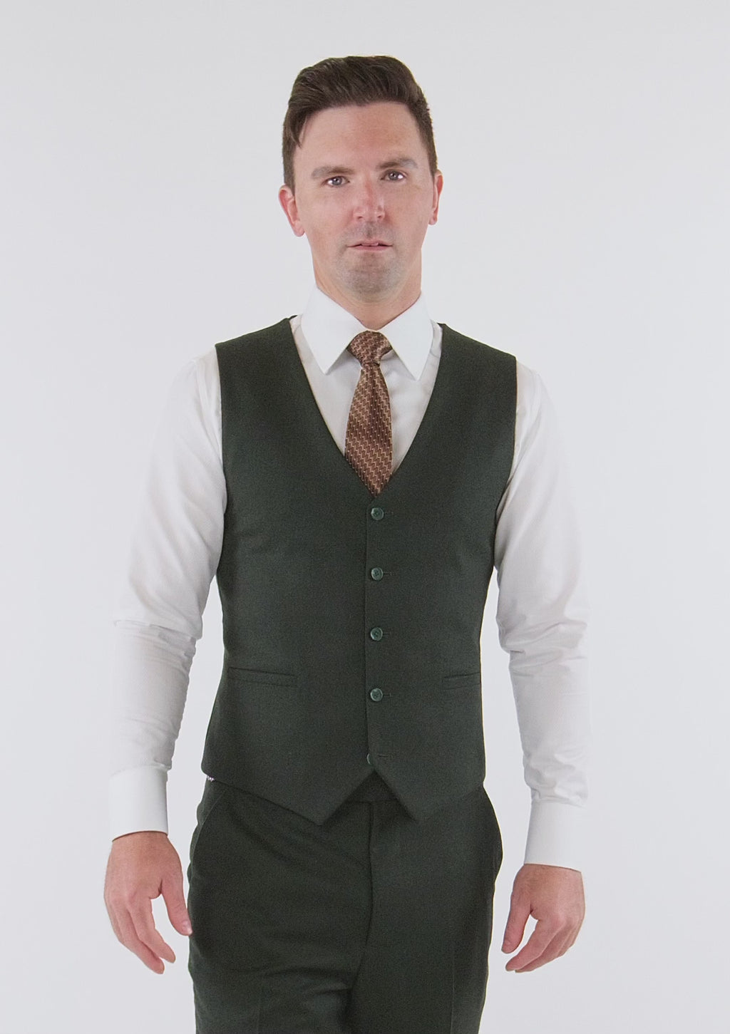 Forest Green Flannel Vest