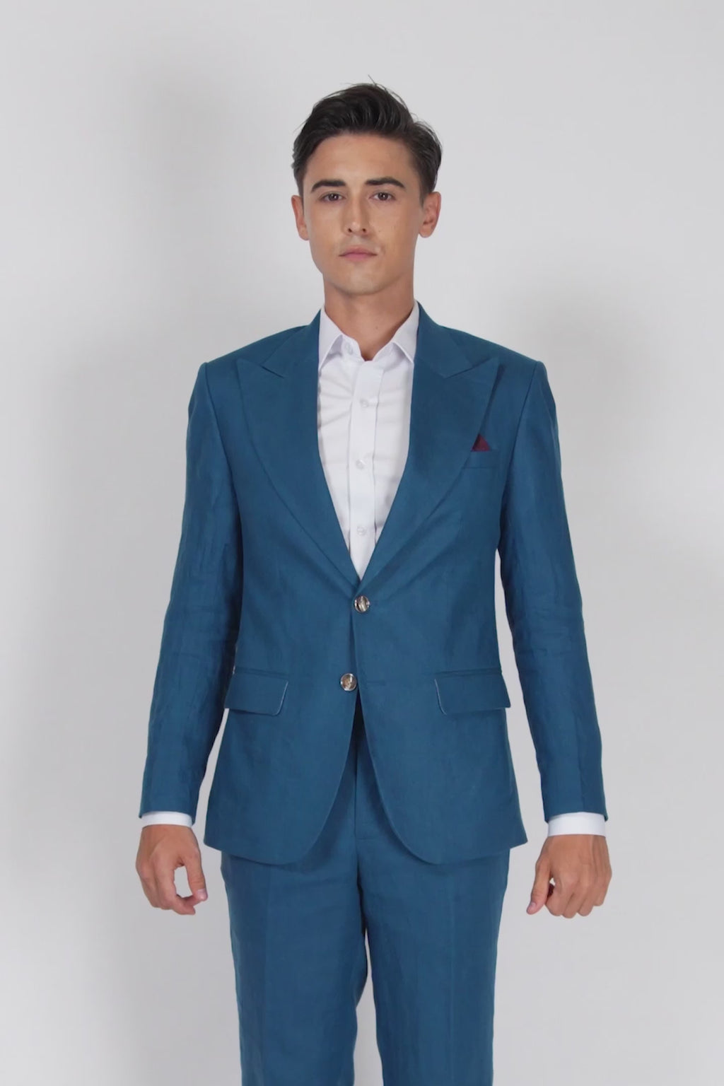 Hudson Marine Blue Linen Jacket