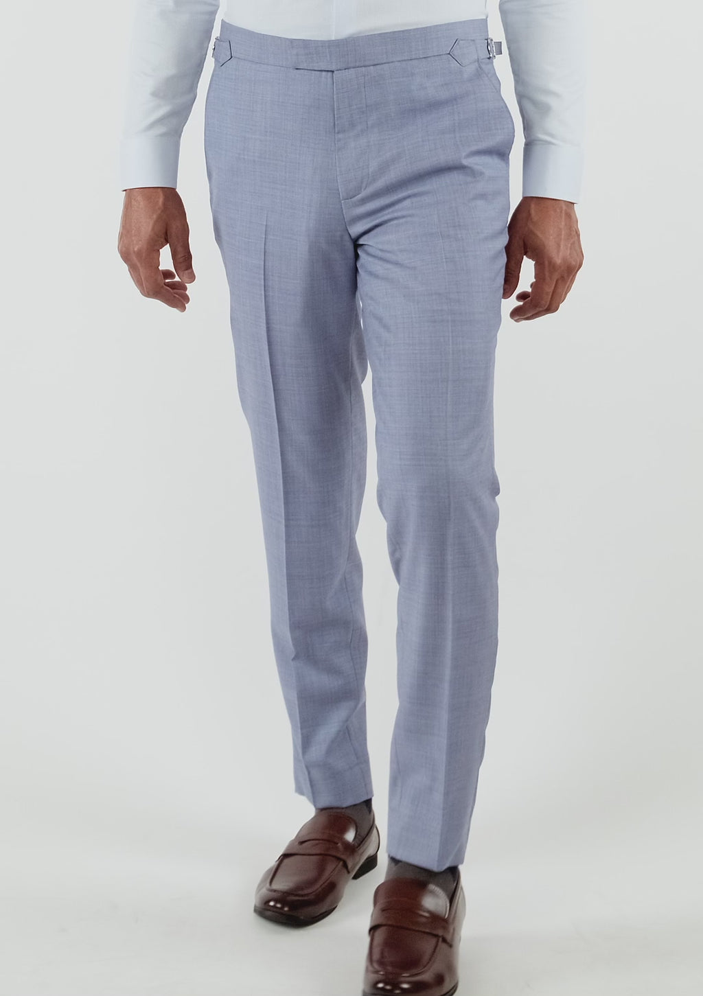 Columbia Blue Sharkskin Pants