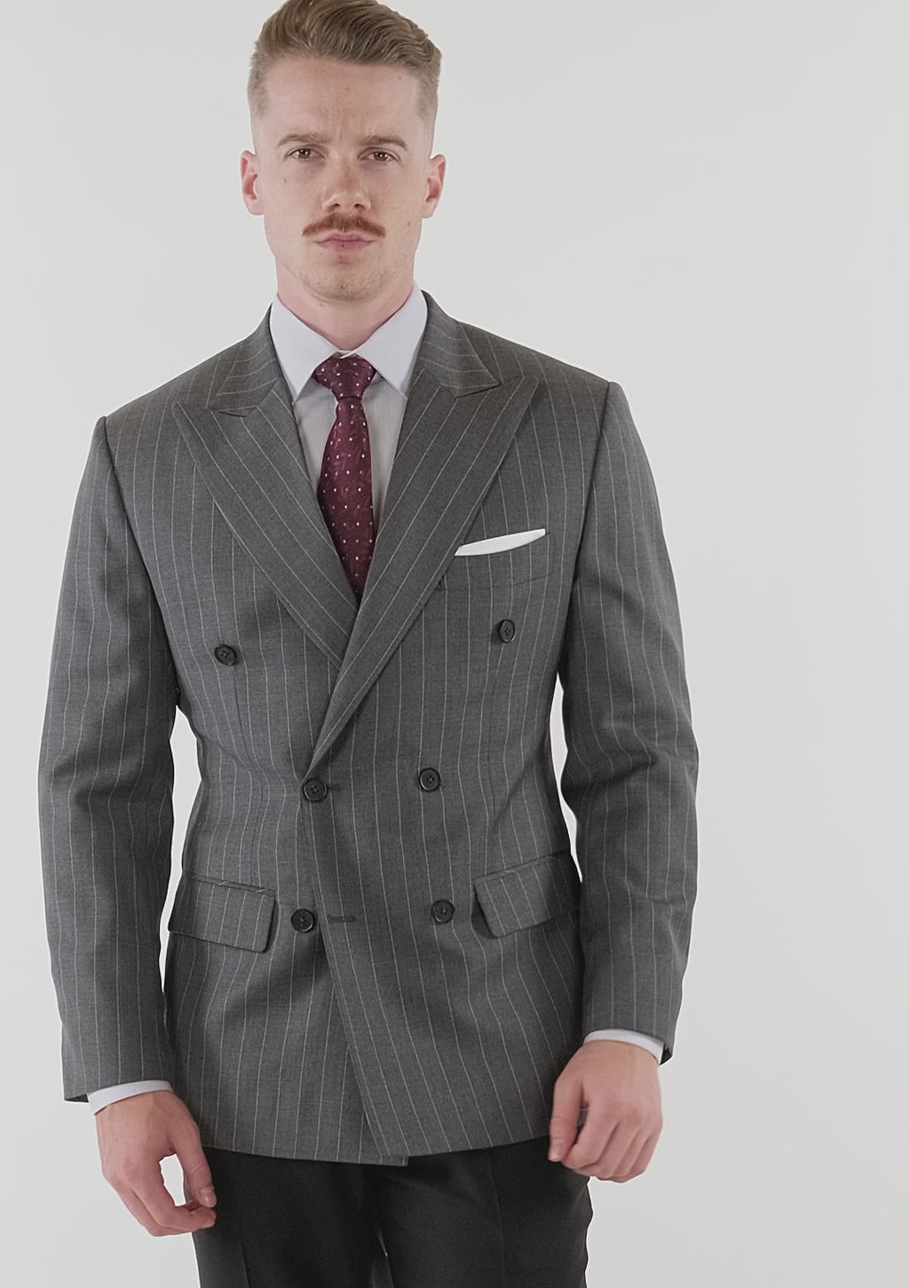 Nevada Grey Pinstripe Waverly Jacket