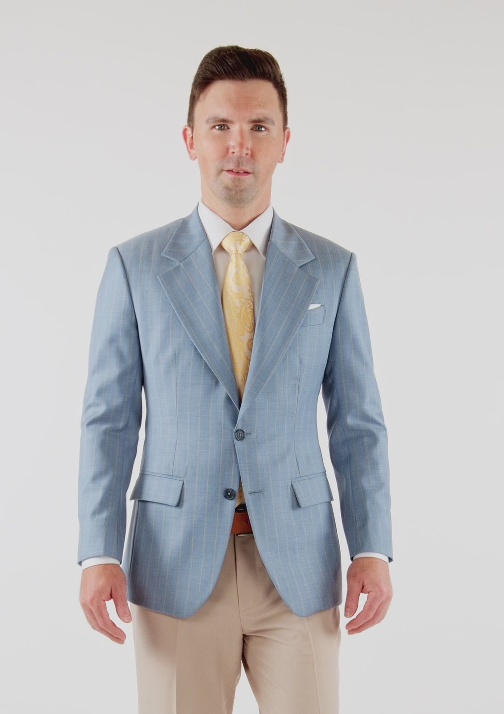 Sky Blue Pinstripe Ellis Jacket