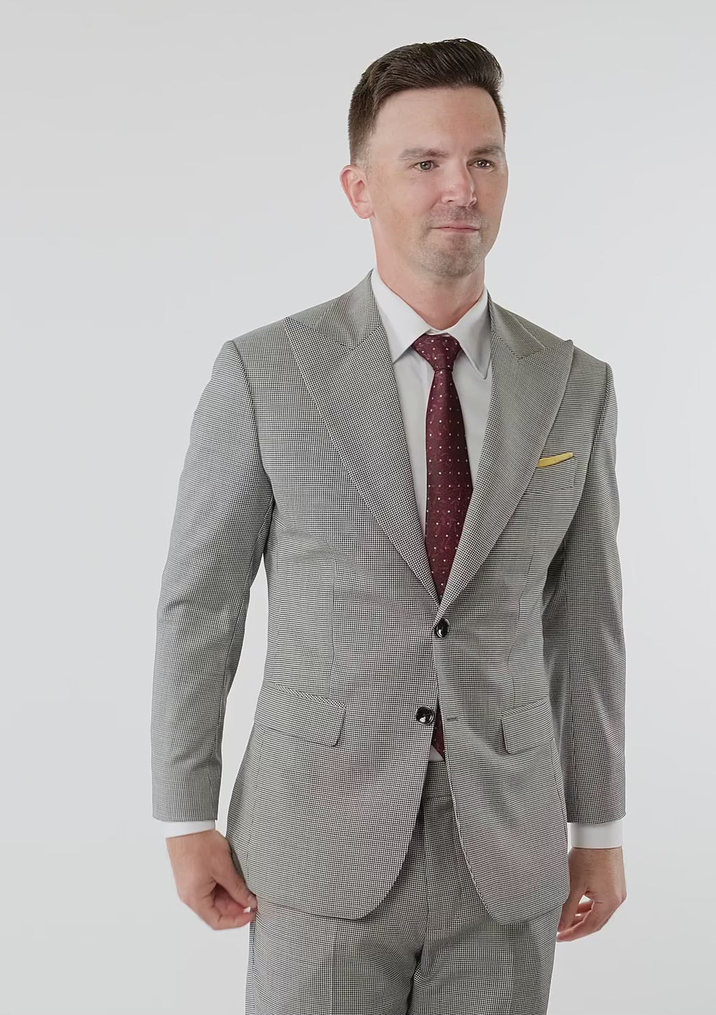Hudson Grey Houndstooth Jacket