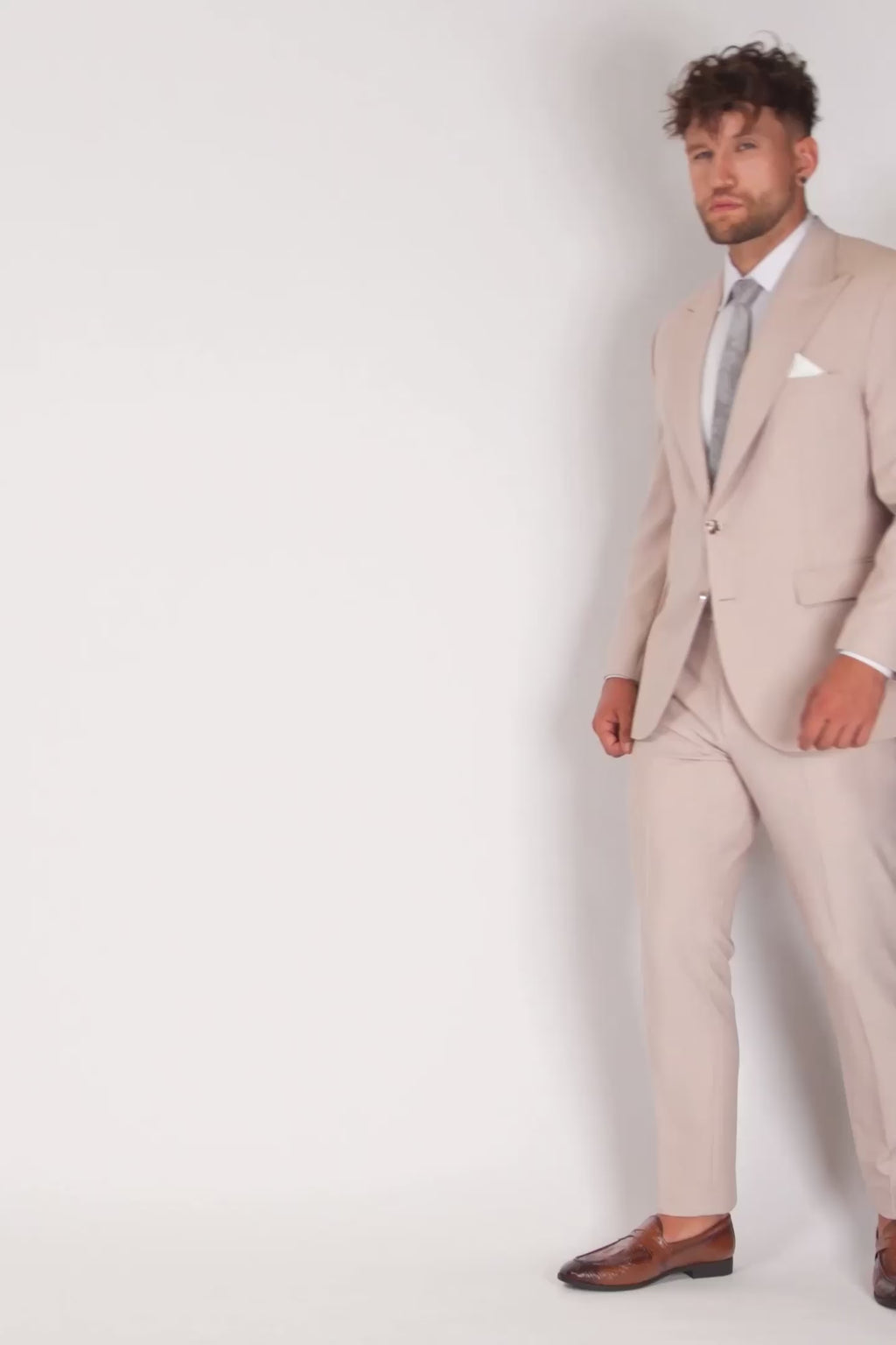 Hudson Champagne Stretch Suit