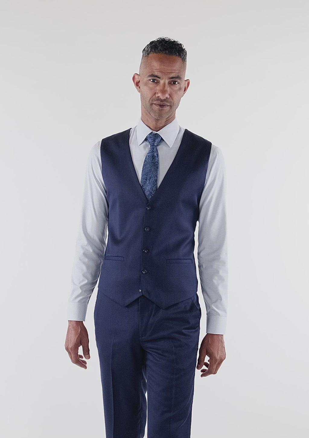 Oxford Navy Vest