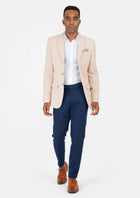 Prince Champagne Cotton Jacket - SARTORO624
