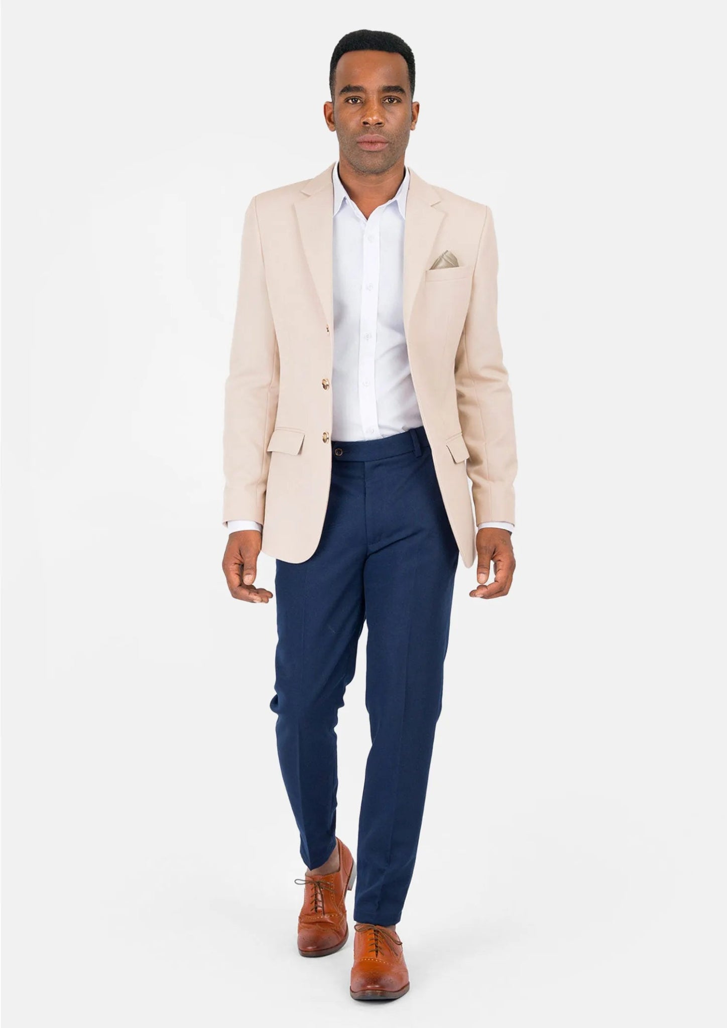 Prince Champagne Cotton Jacket - SARTORO
