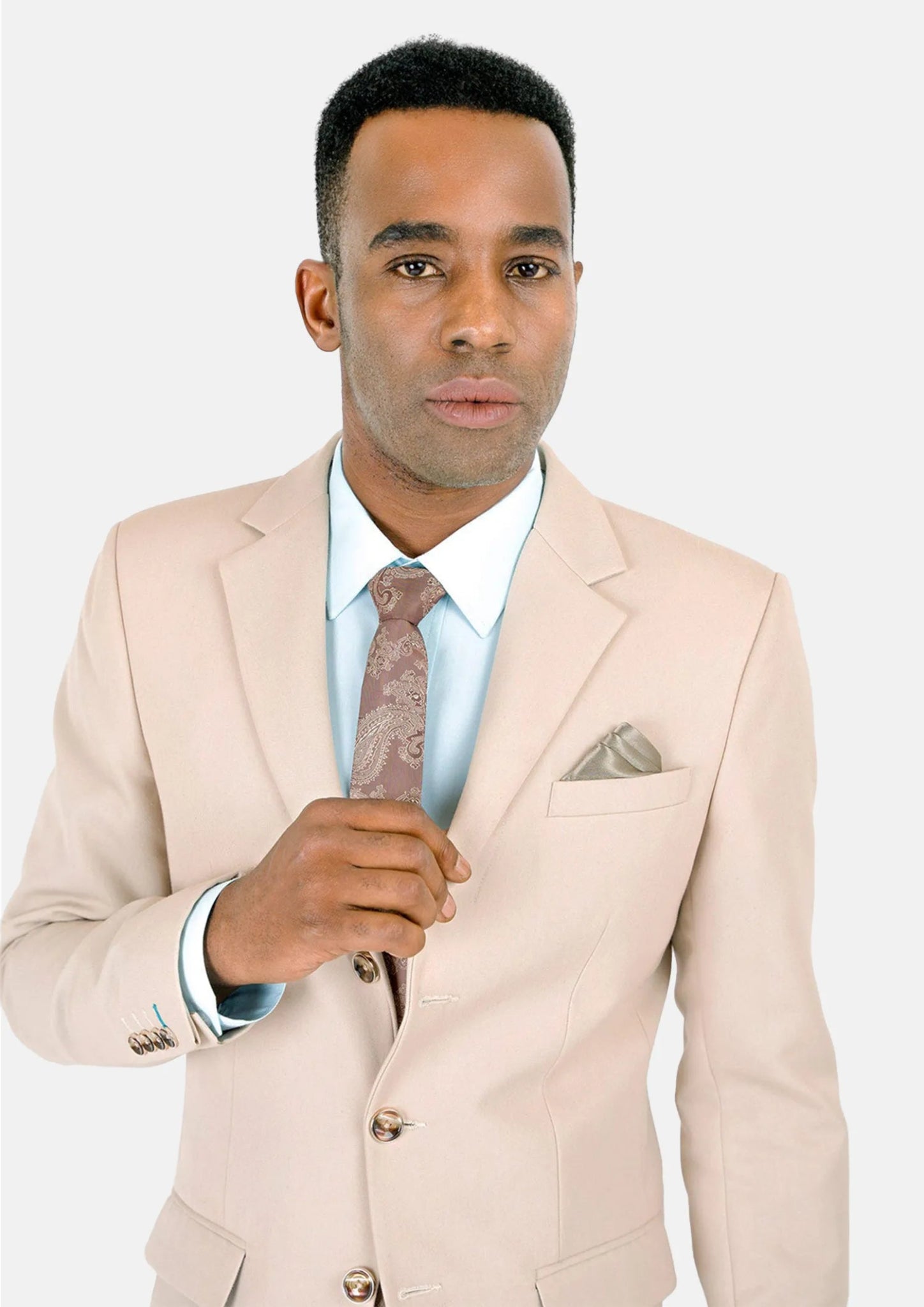 Prince Champagne Cotton Jacket - SARTORO